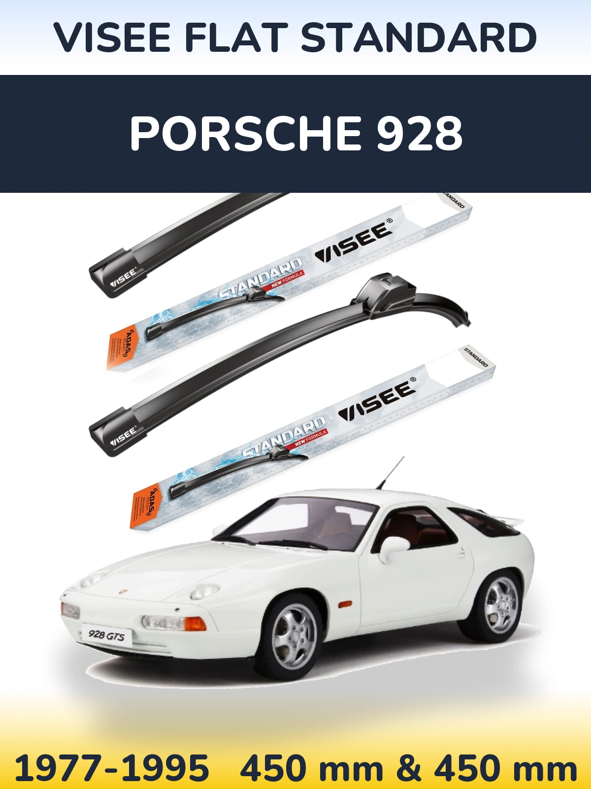 Ștergătoare VISEE FLAT STANDARD pentru Porsche 928