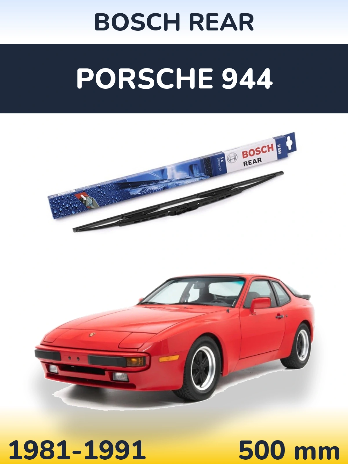 Ștergătoare BOSCH Rear pentru Porsche 944