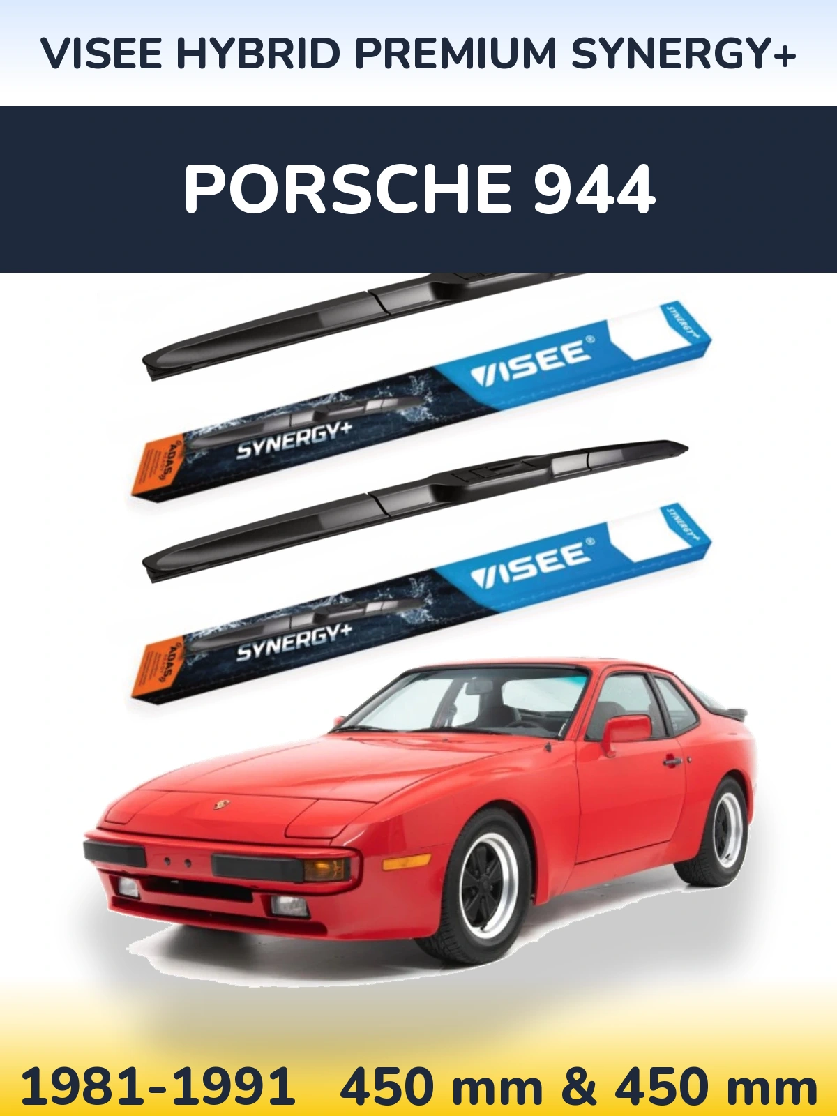 Ștergătoare VISEE HYBRID PREMIUM SYNERGY+ pentru Porsche 944