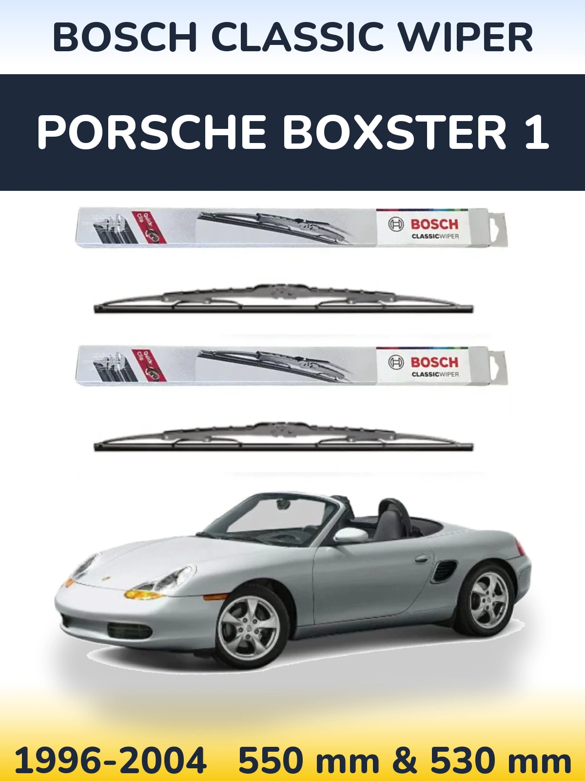 Ștergătoare BOSCH Classic Wiper pentru Porsche Boxster 1