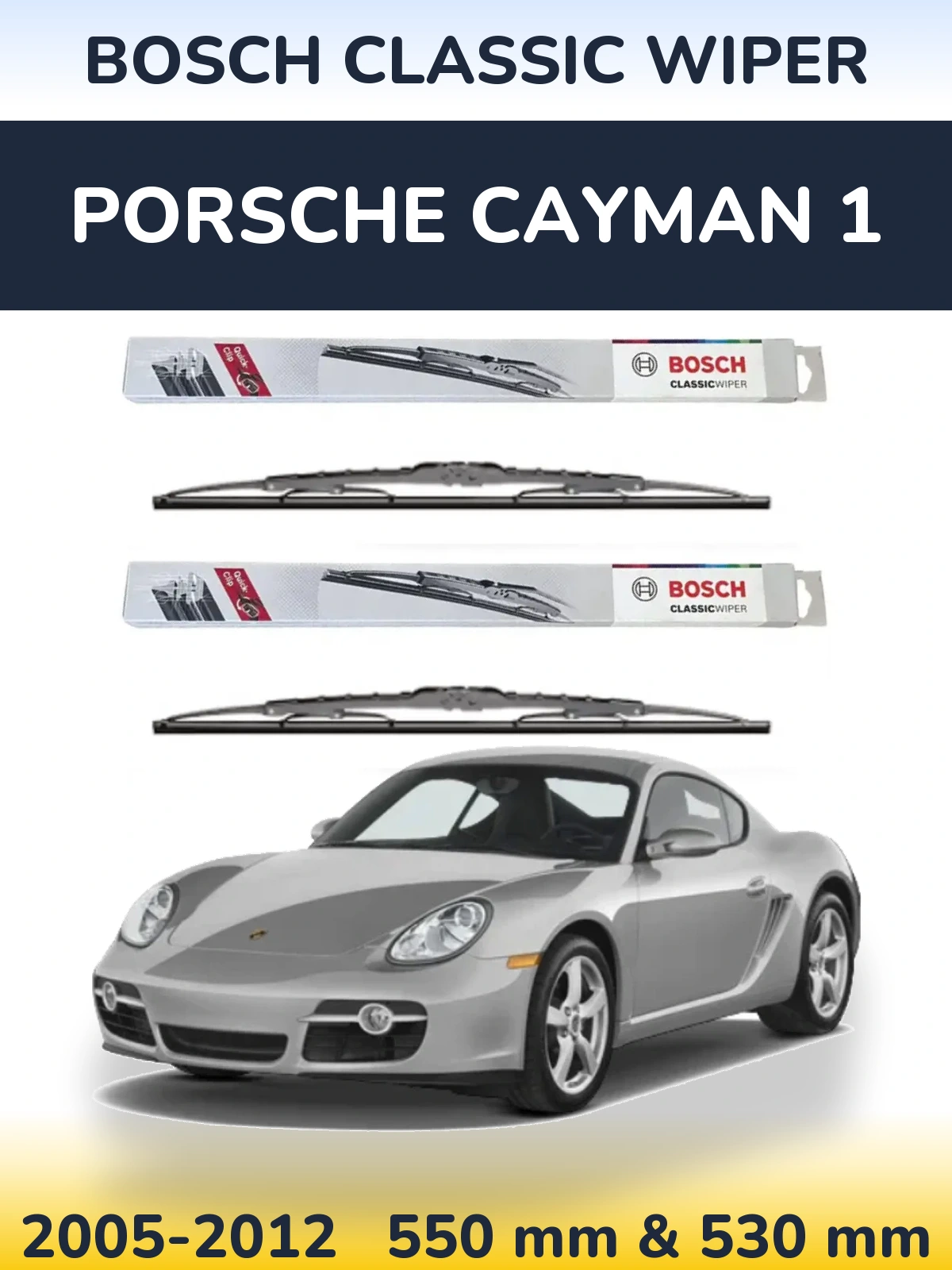 Ștergătoare BOSCH Classic Wiper pentru Porsche Cayman 1