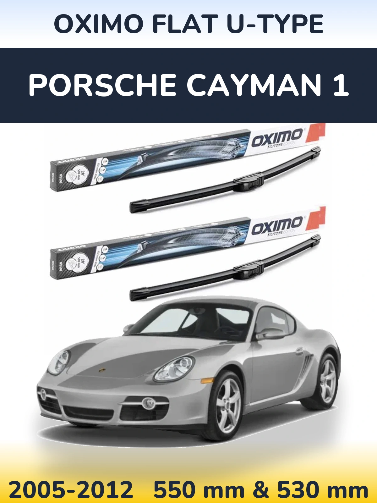 Ștergătoare Oximo Flat U-type pentru Porsche Cayman 1