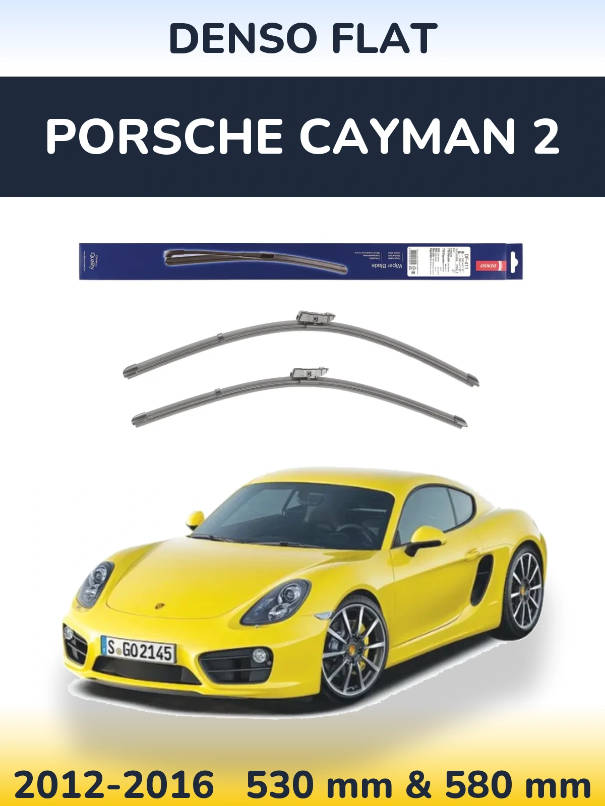 Ștergătoare Denso Flat pentru Porsche Cayman 2