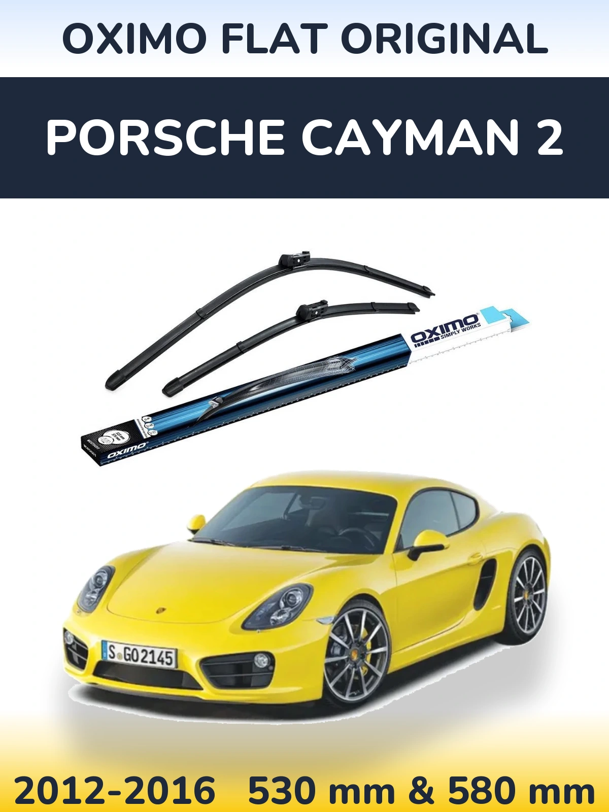 Ștergătoare Oximo Flat Original pentru Porsche Cayman 2