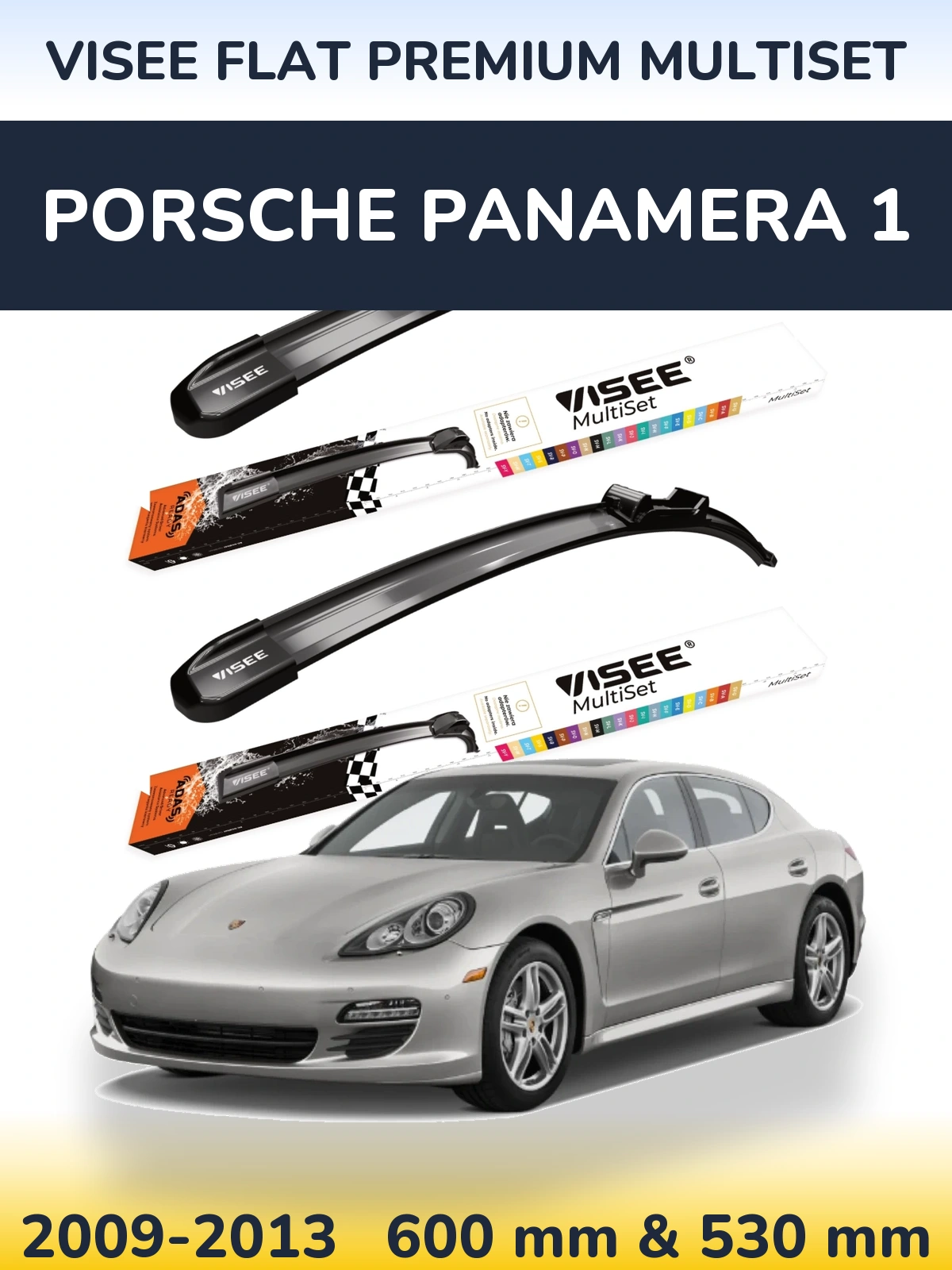 Ștergătoare VISEE FLAT PREMIUM MultiSet pentru Porsche Panamera 1