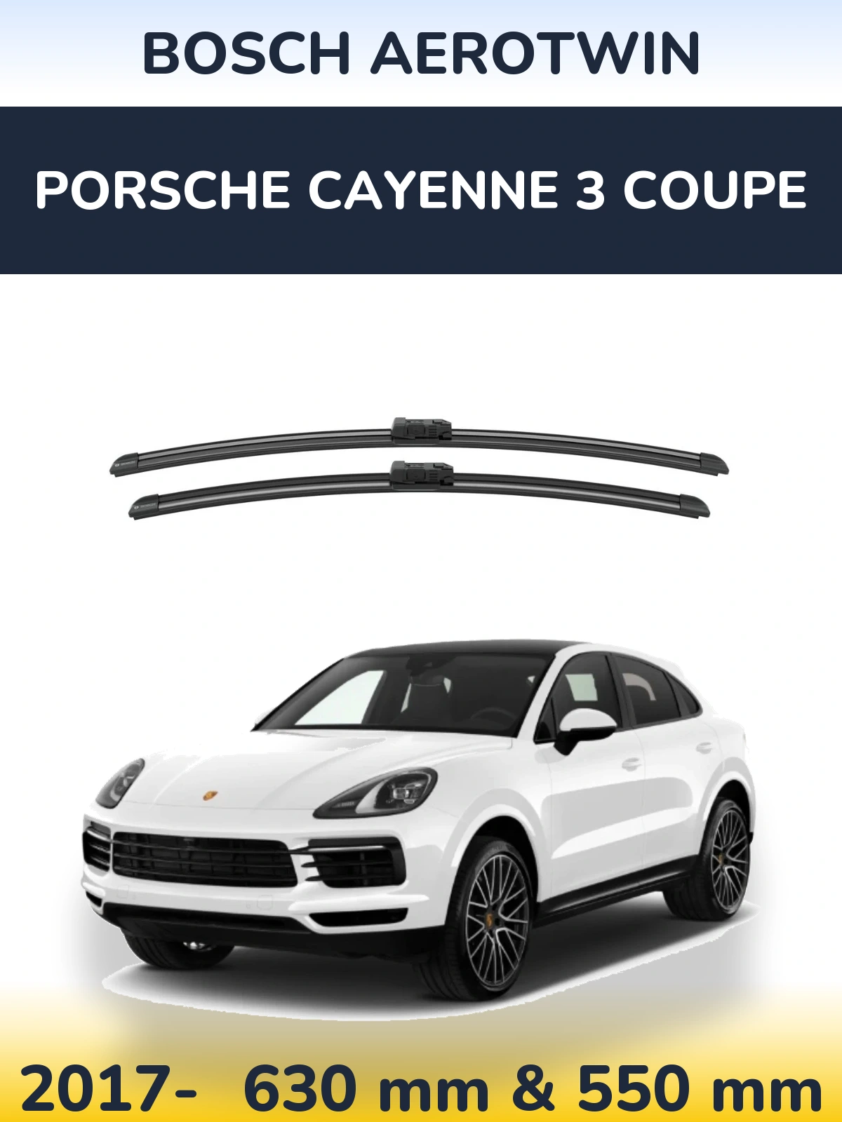 Ștergătoare BOSCH AeroTwin pentru Porsche Cayenne 3 Coupe