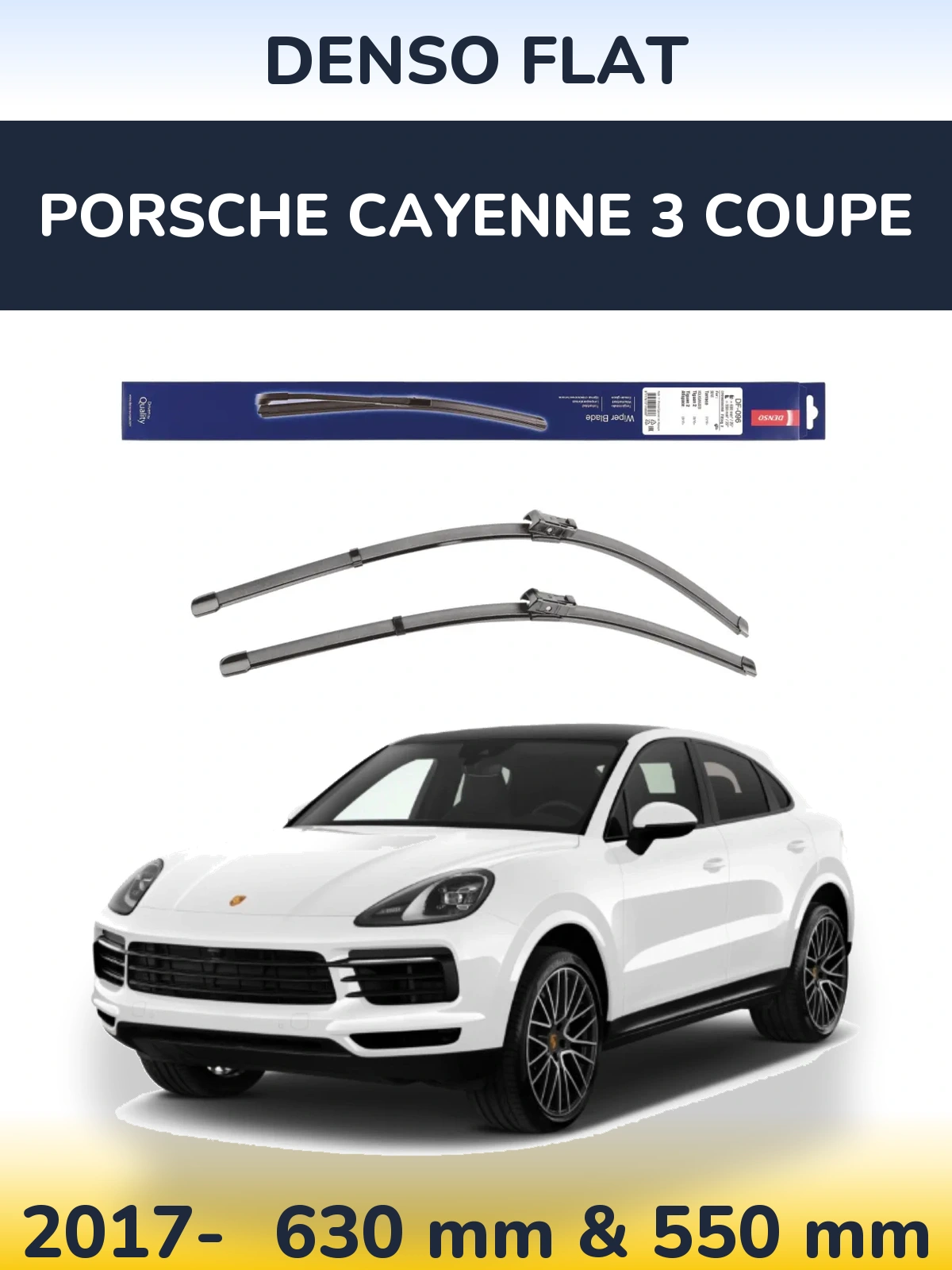 Ștergătoare Denso Flat pentru Porsche Cayenne 3 Coupe