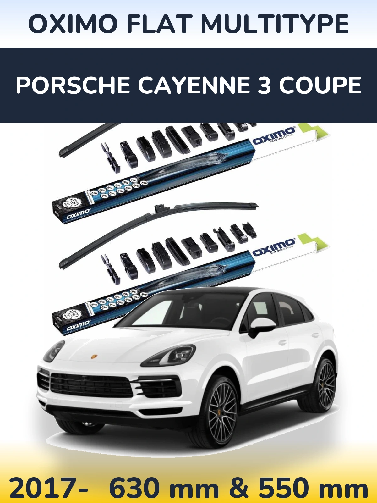 Ștergătoare Oximo Flat MultiTipe pentru Porsche Cayenne 3 Coupe