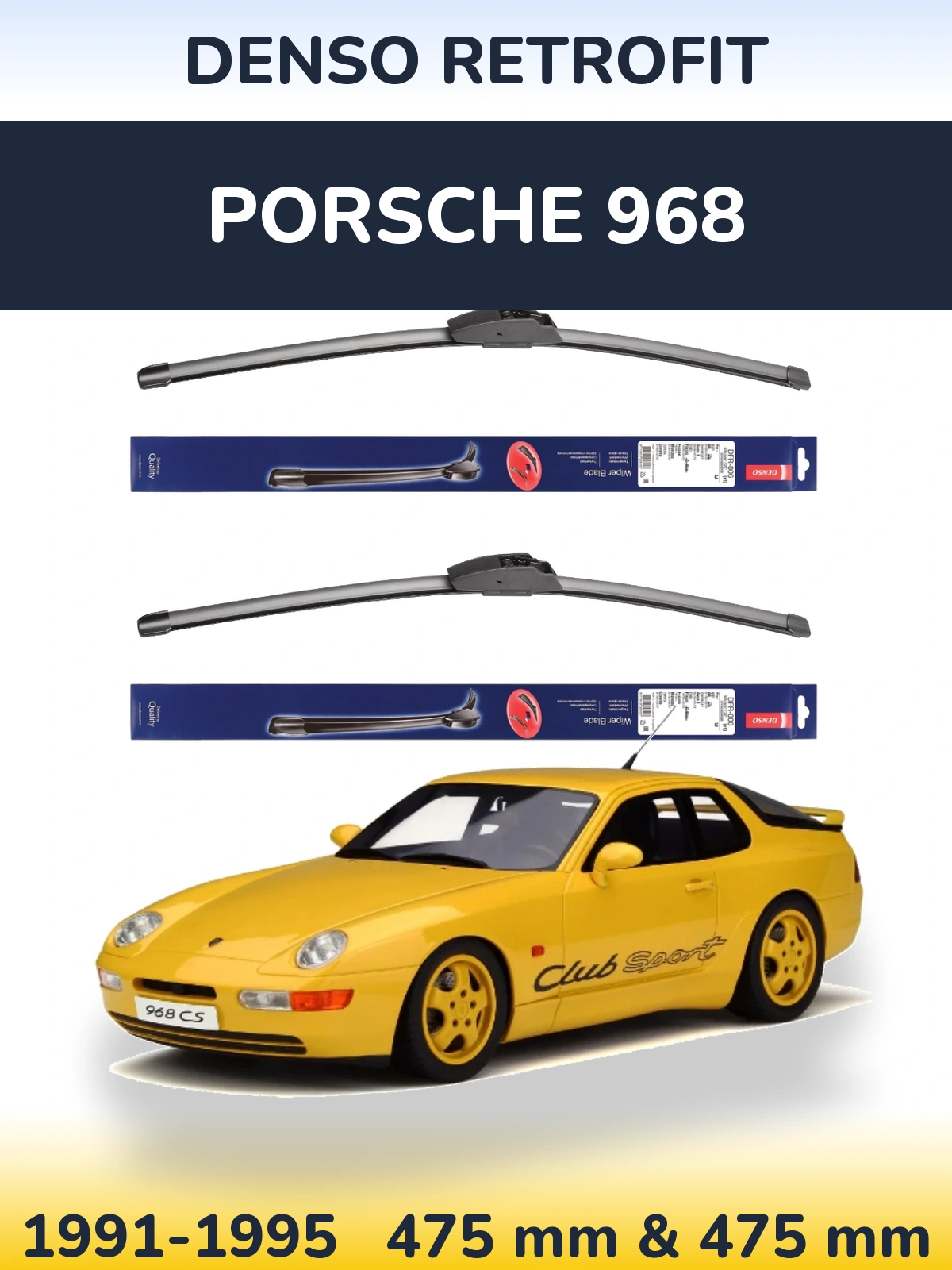 Ștergătoare Denso Retrofit pentru Porsche 968