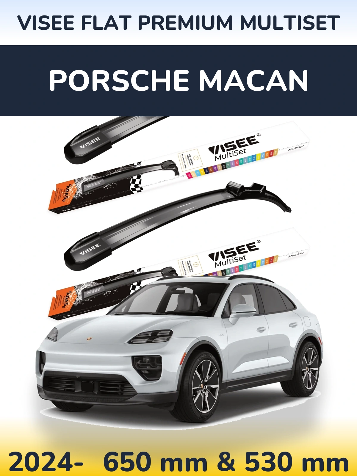 Ștergătoare VISEE FLAT PREMIUM MultiSet pentru Porsche Macan