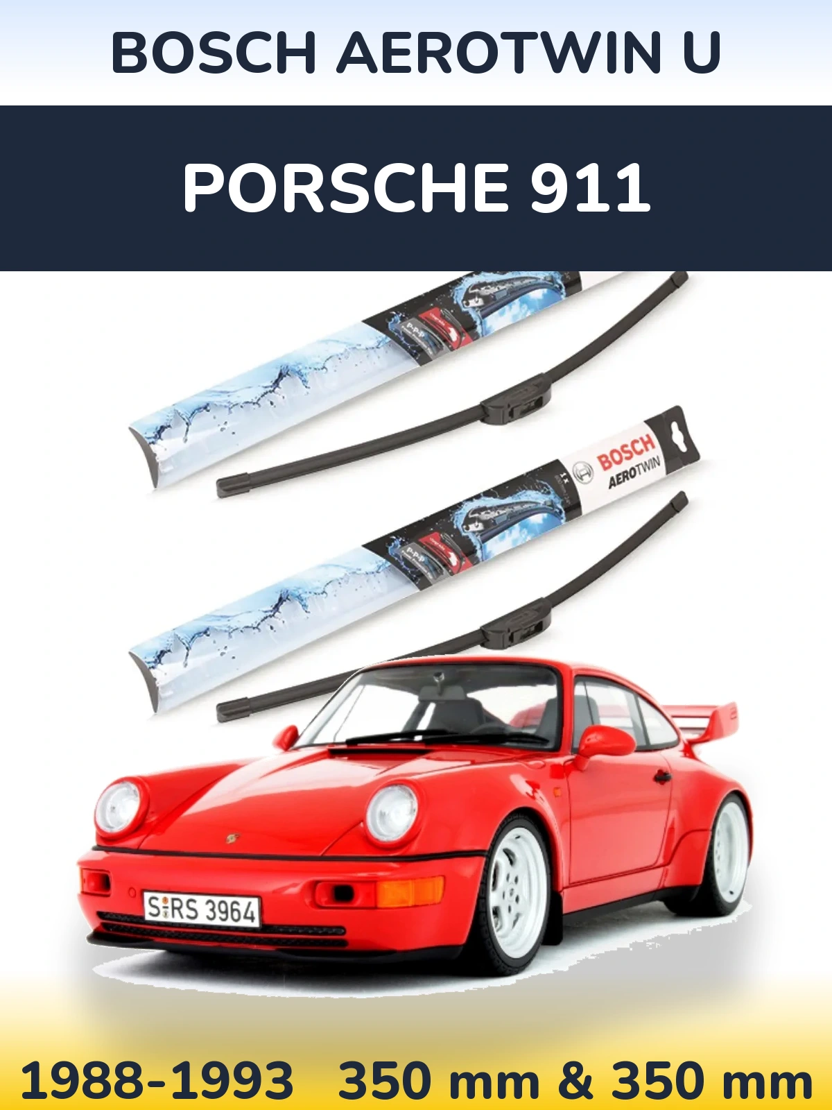 Ștergătoare BOSCH AeroTwin U pentru Porsche 911