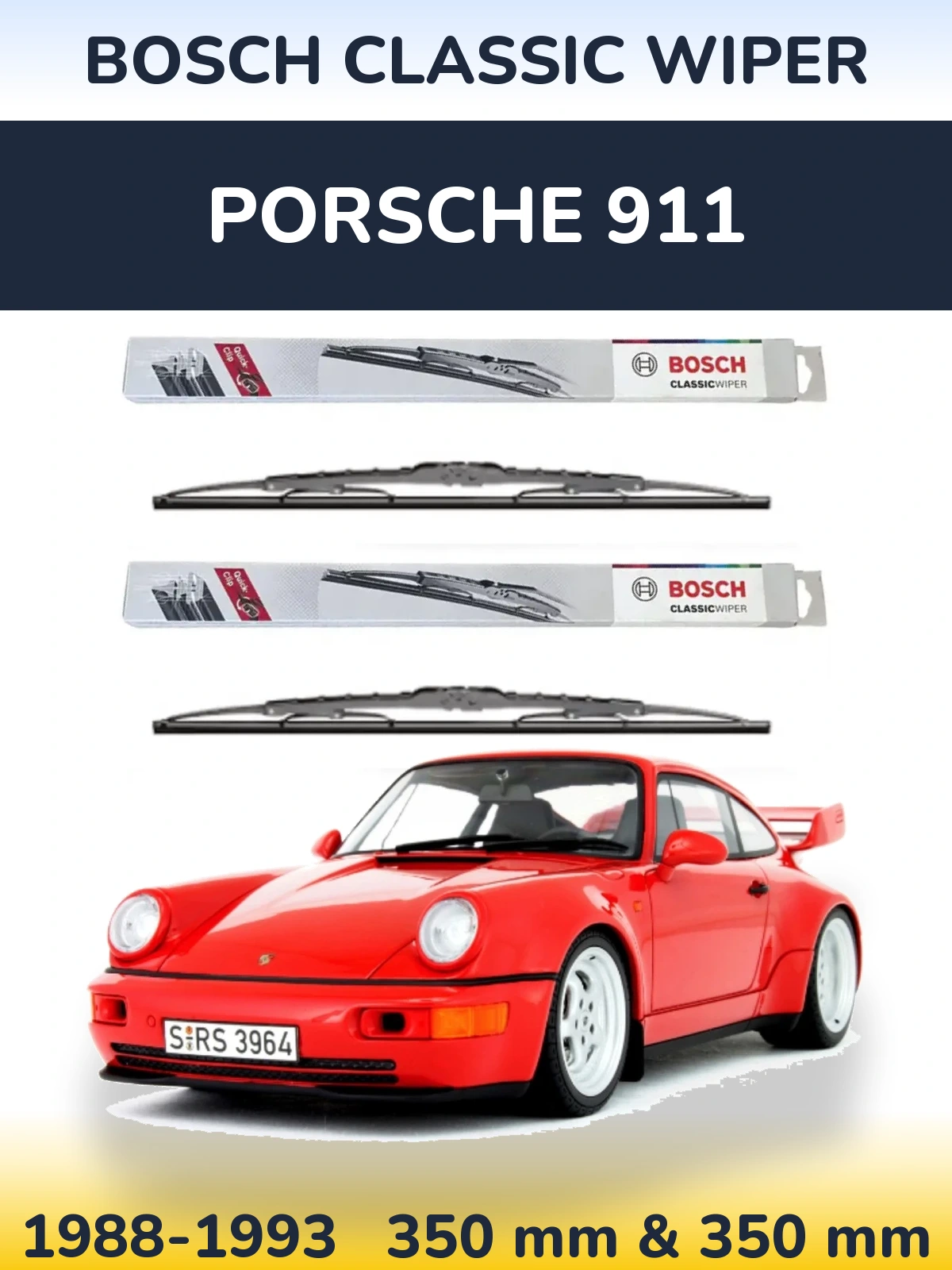 Ștergătoare BOSCH Classic Wiper pentru Porsche 911