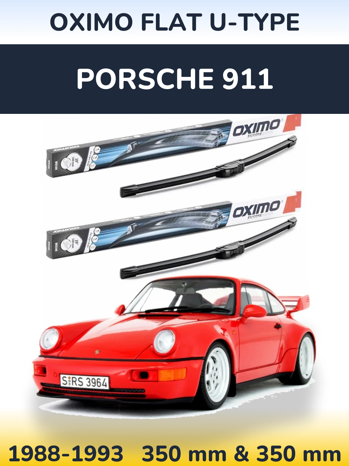 Ștergătoare Oximo Flat U-type pentru Porsche 911