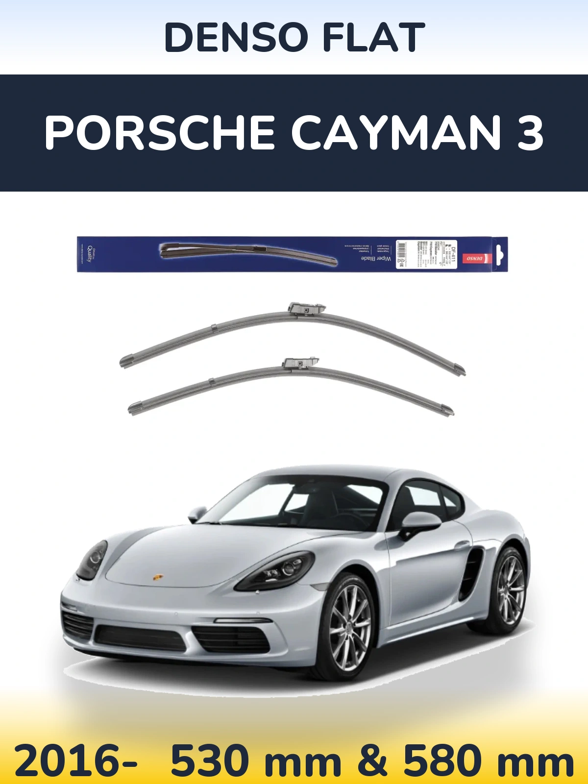 Ștergătoare Denso Flat pentru Porsche Cayman 3