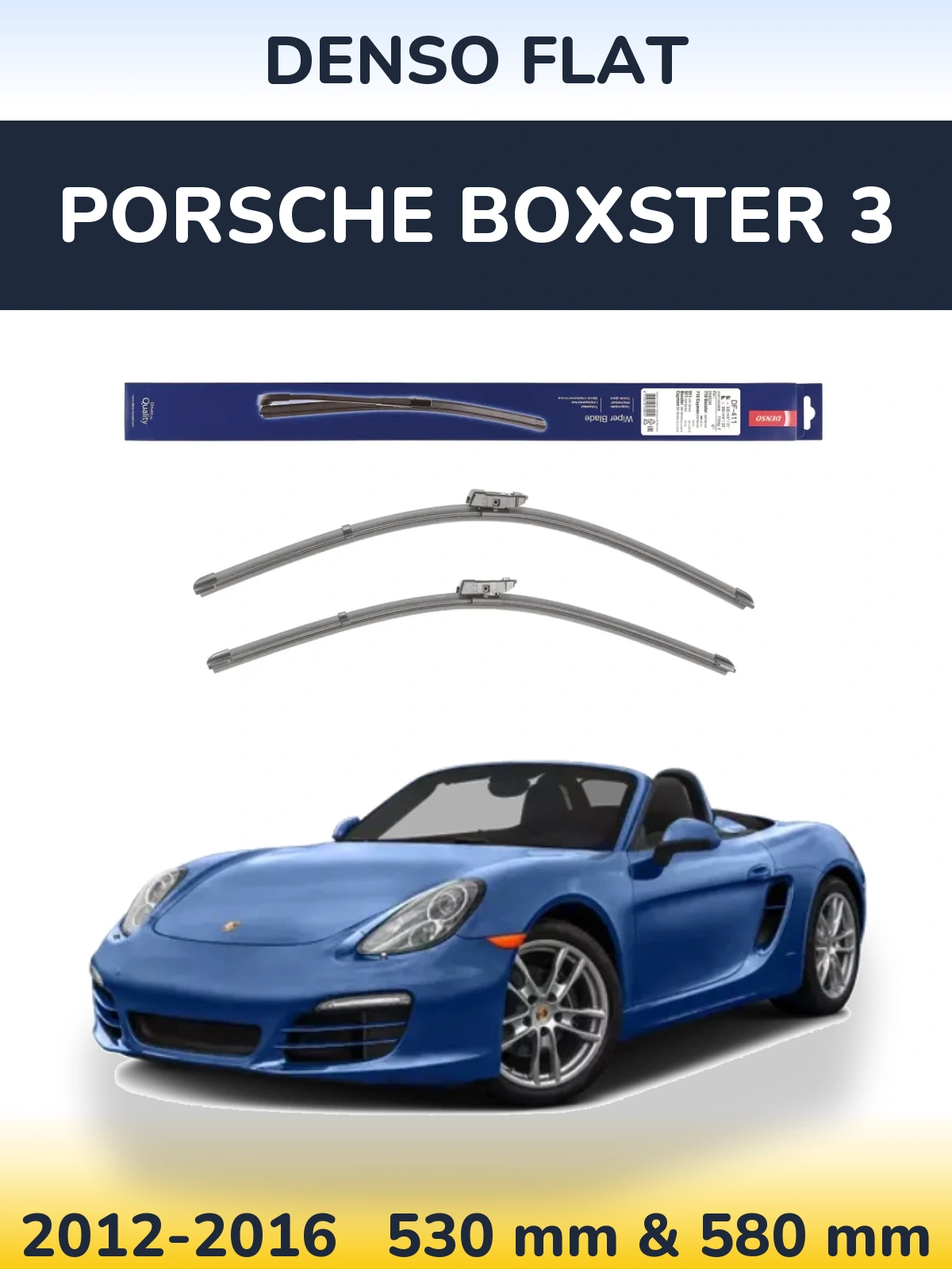 Ștergătoare Denso Flat pentru Porsche Boxster 3