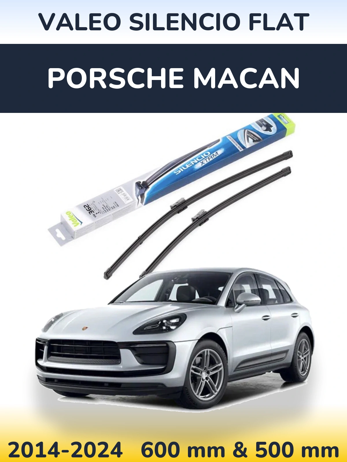 Ștergătoare Valeo Silencio Flat pentru Porsche Macan