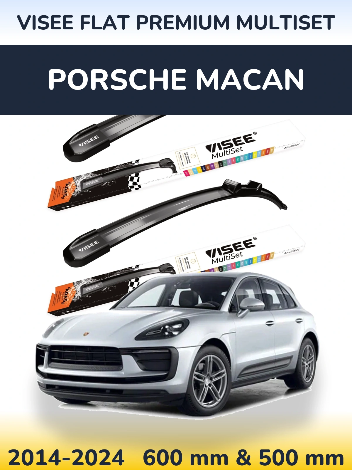 Ștergătoare VISEE FLAT PREMIUM MultiSet pentru Porsche Macan