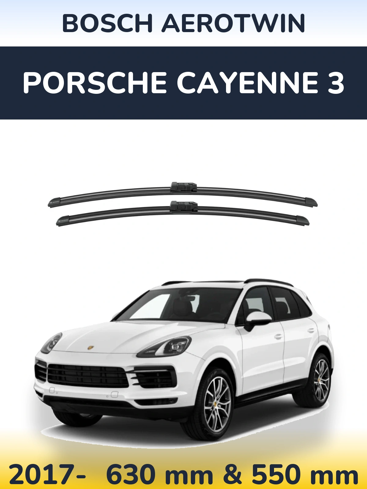 Ștergătoare BOSCH AeroTwin pentru Porsche Cayenne 3