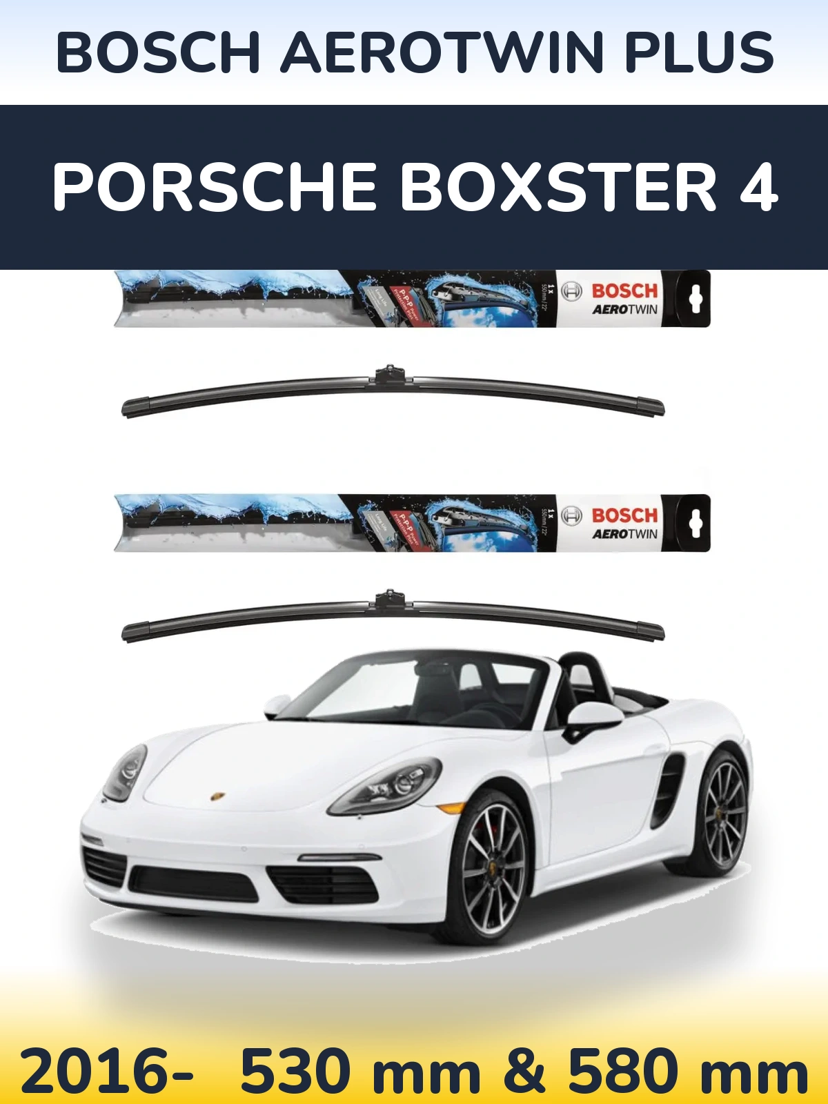 Ștergătoare BOSCH AeroTwin Plus pentru Porsche Boxster 4