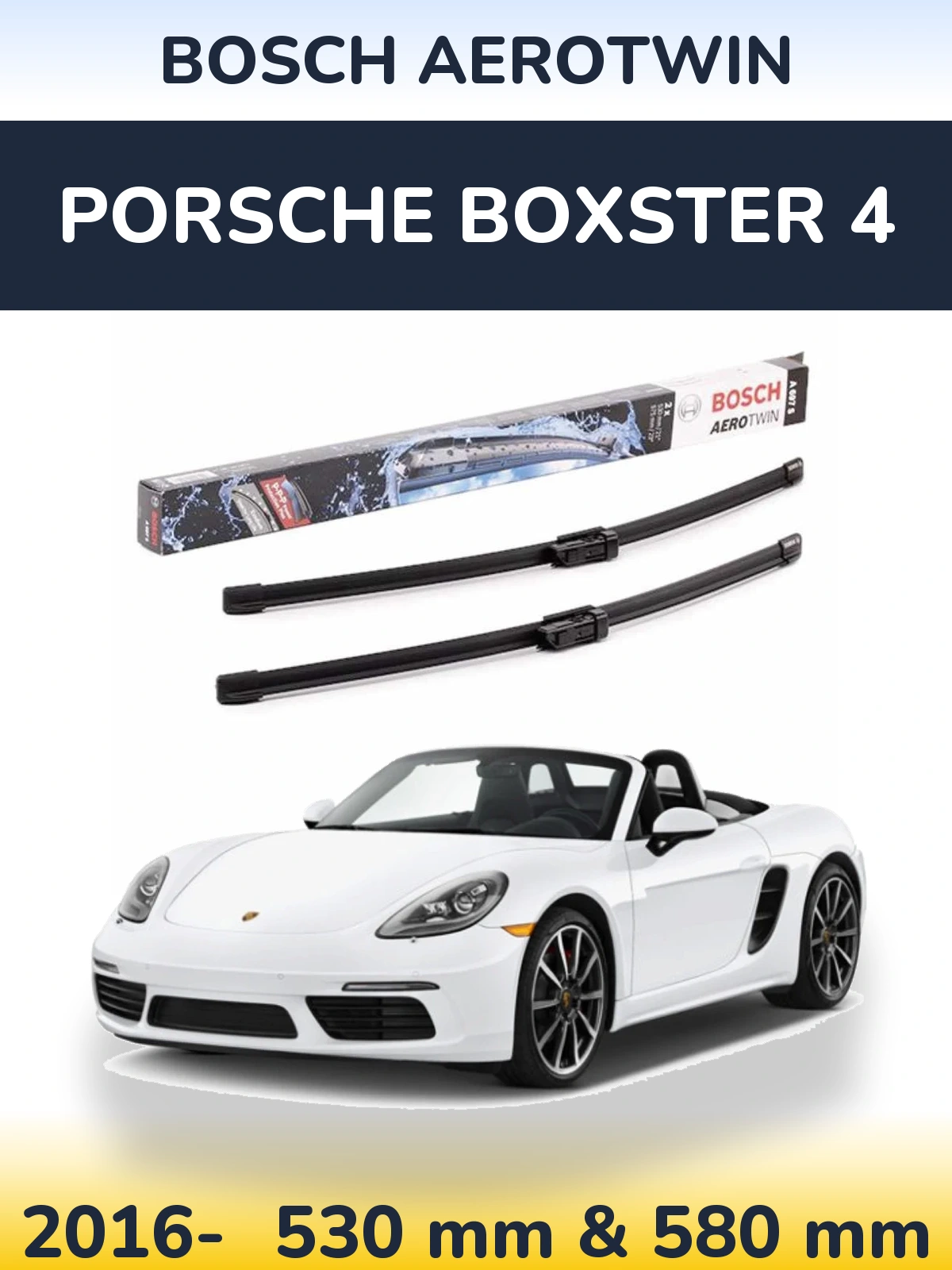 Ștergătoare BOSCH AeroTwin pentru Porsche Boxster 4