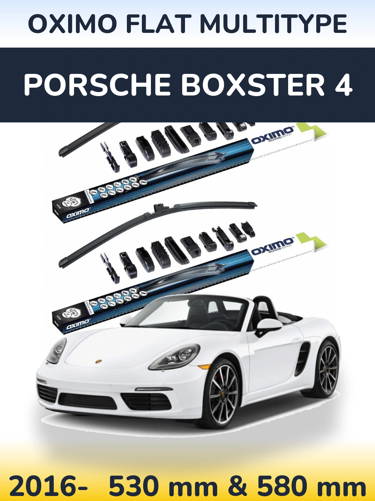 Ștergătoare Oximo Flat MultiTipe pentru Porsche Boxster 4