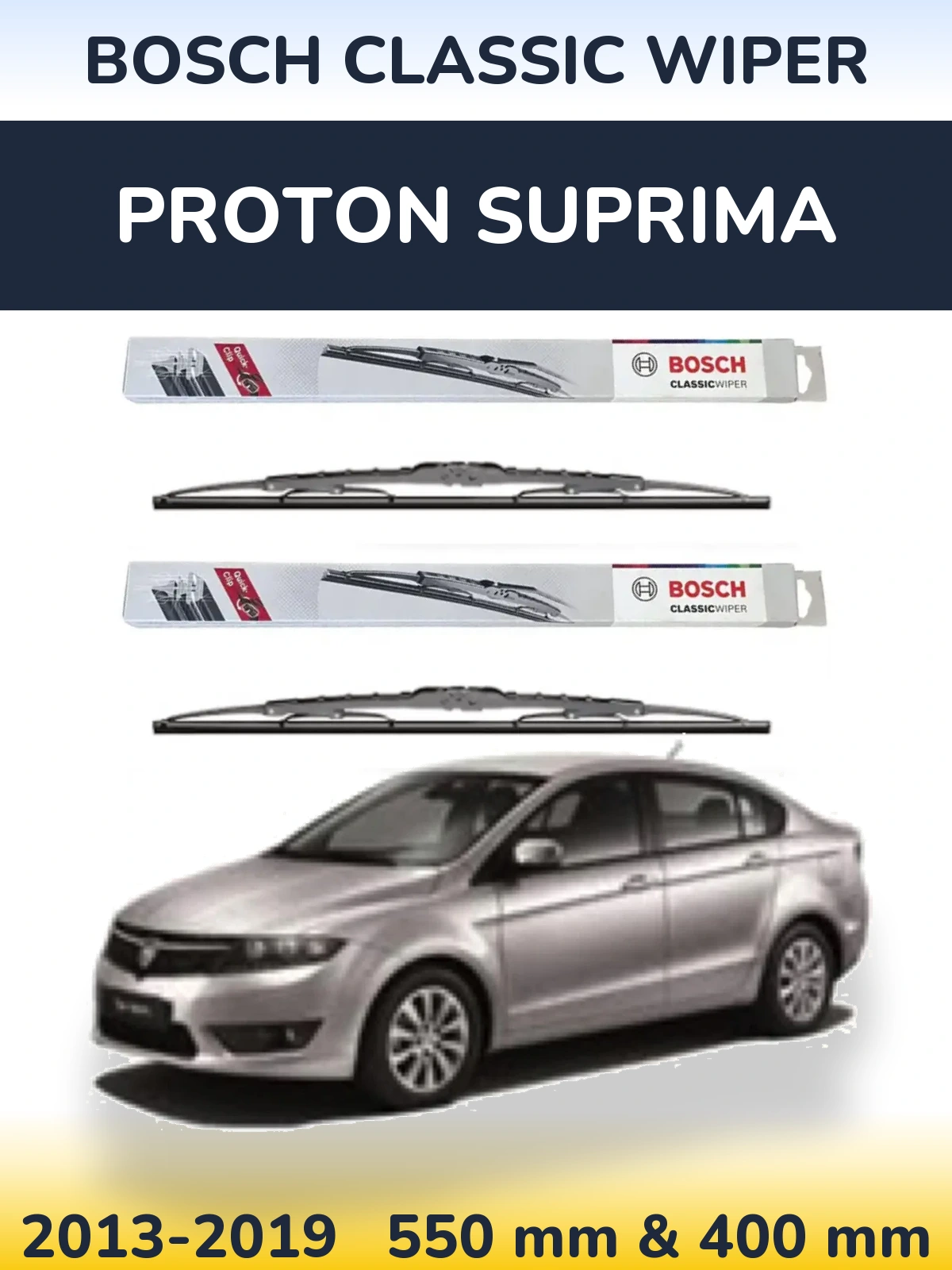 Ștergătoare BOSCH Classic Wiper pentru Proton Suprima