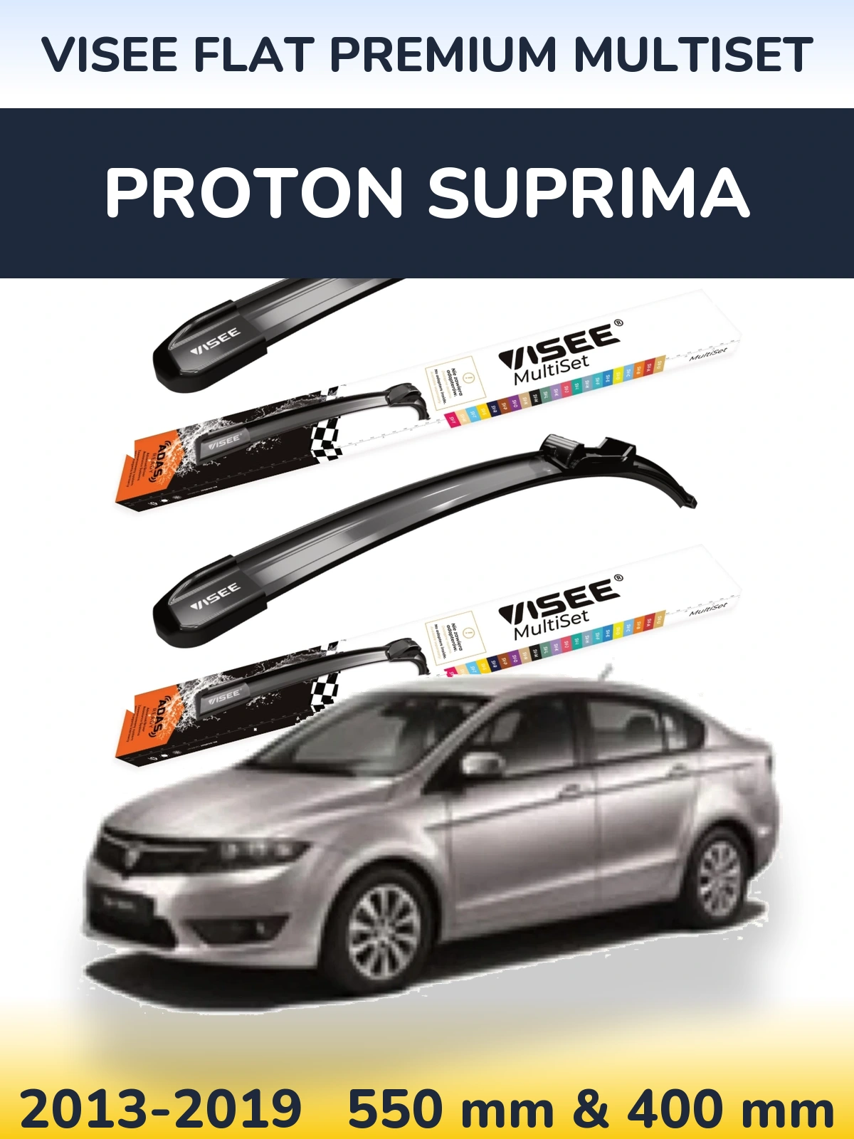 Ștergătoare VISEE FLAT PREMIUM MultiSet pentru Proton Suprima