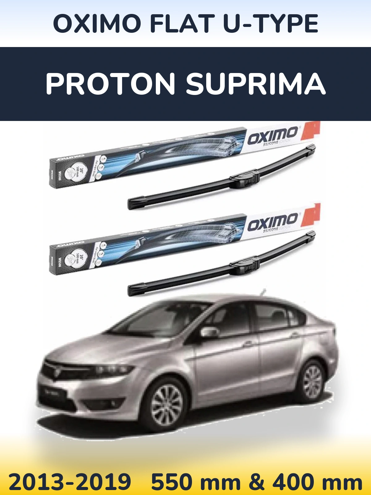 Ștergătoare Oximo Flat U-type pentru Proton Suprima