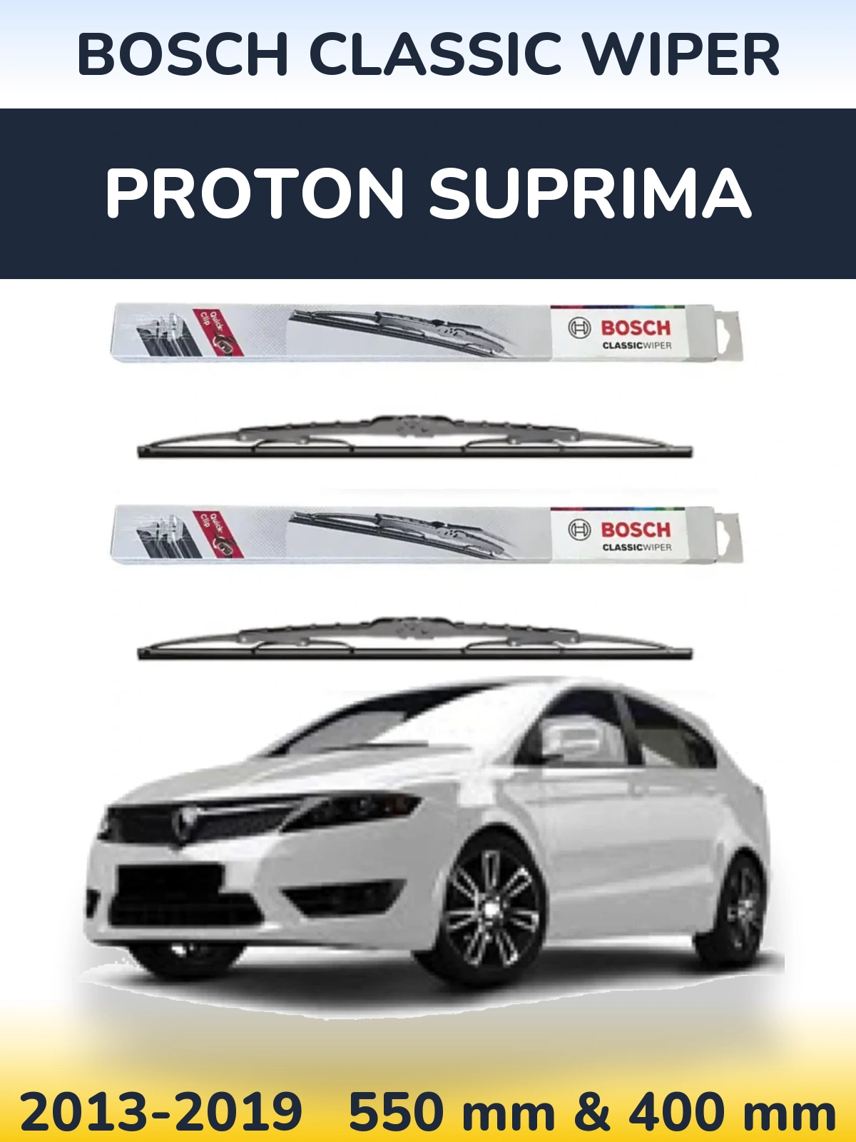 Ștergătoare BOSCH Classic Wiper pentru Proton Suprima