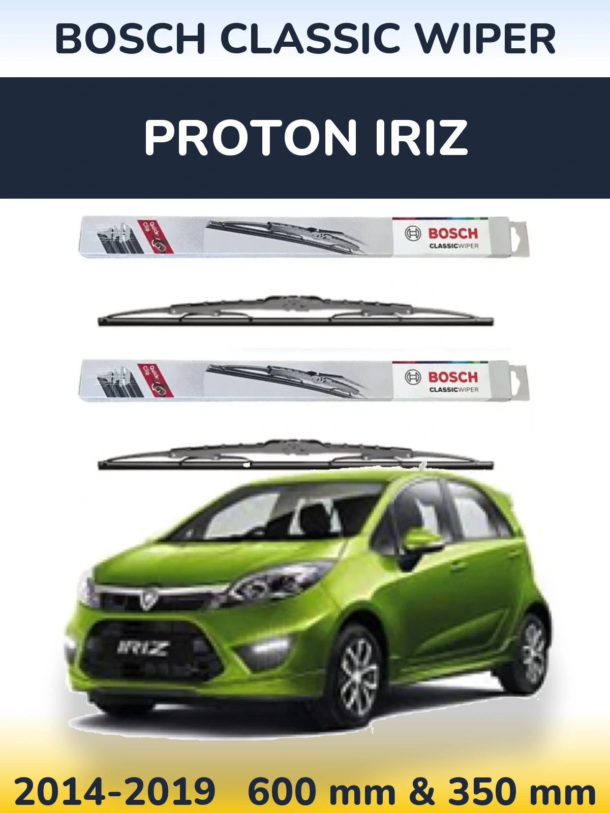 Ștergătoare BOSCH Classic Wiper pentru Proton Iriz