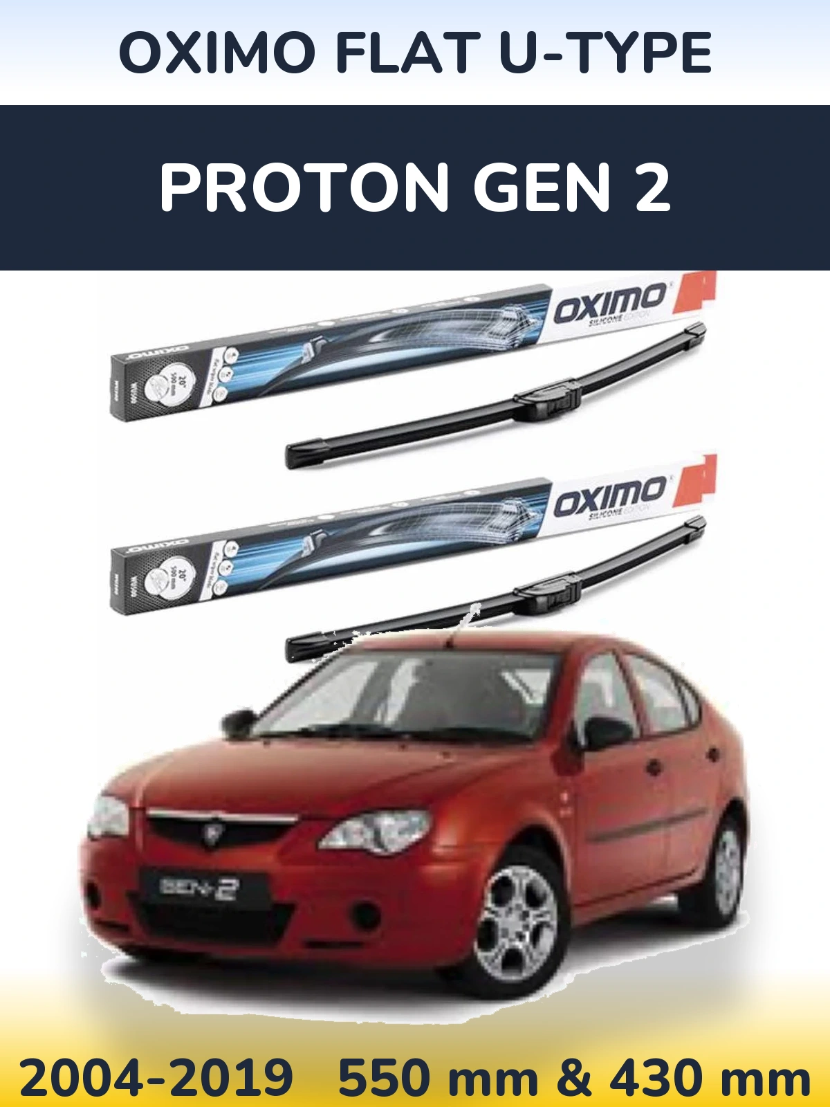 Ștergătoare Oximo Flat U-type pentru Proton Gen 2