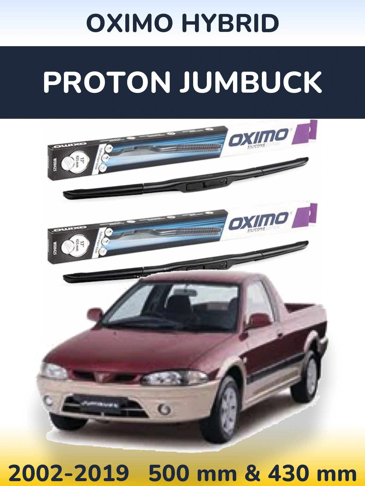 Ștergătoare Oximo Hybrid pentru Proton Jumbuck