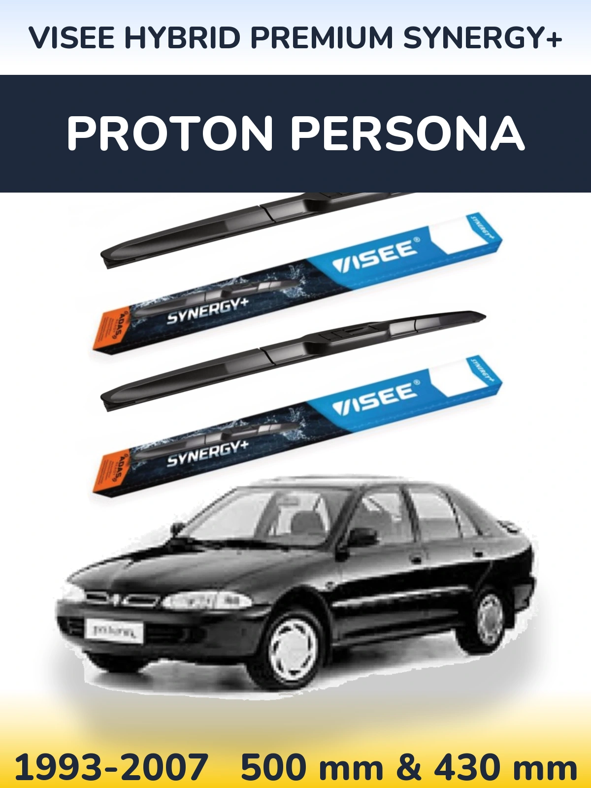 Ștergătoare VISEE HYBRID PREMIUM SYNERGY+ pentru Proton Persona
