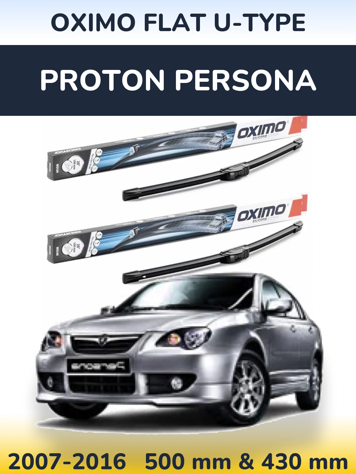 Ștergătoare Oximo Flat U-type pentru Proton Persona
