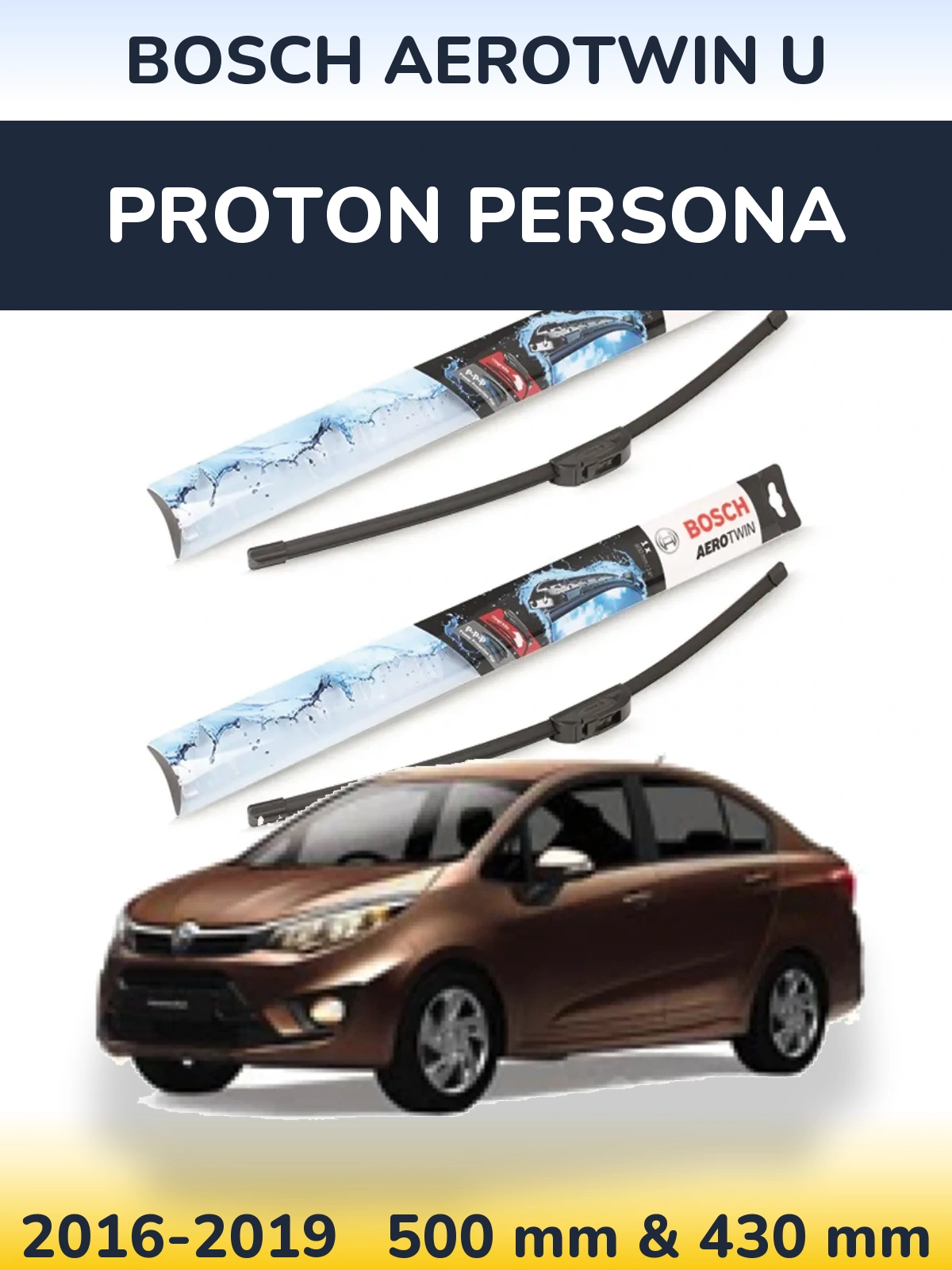 Ștergătoare BOSCH AeroTwin U pentru Proton Persona