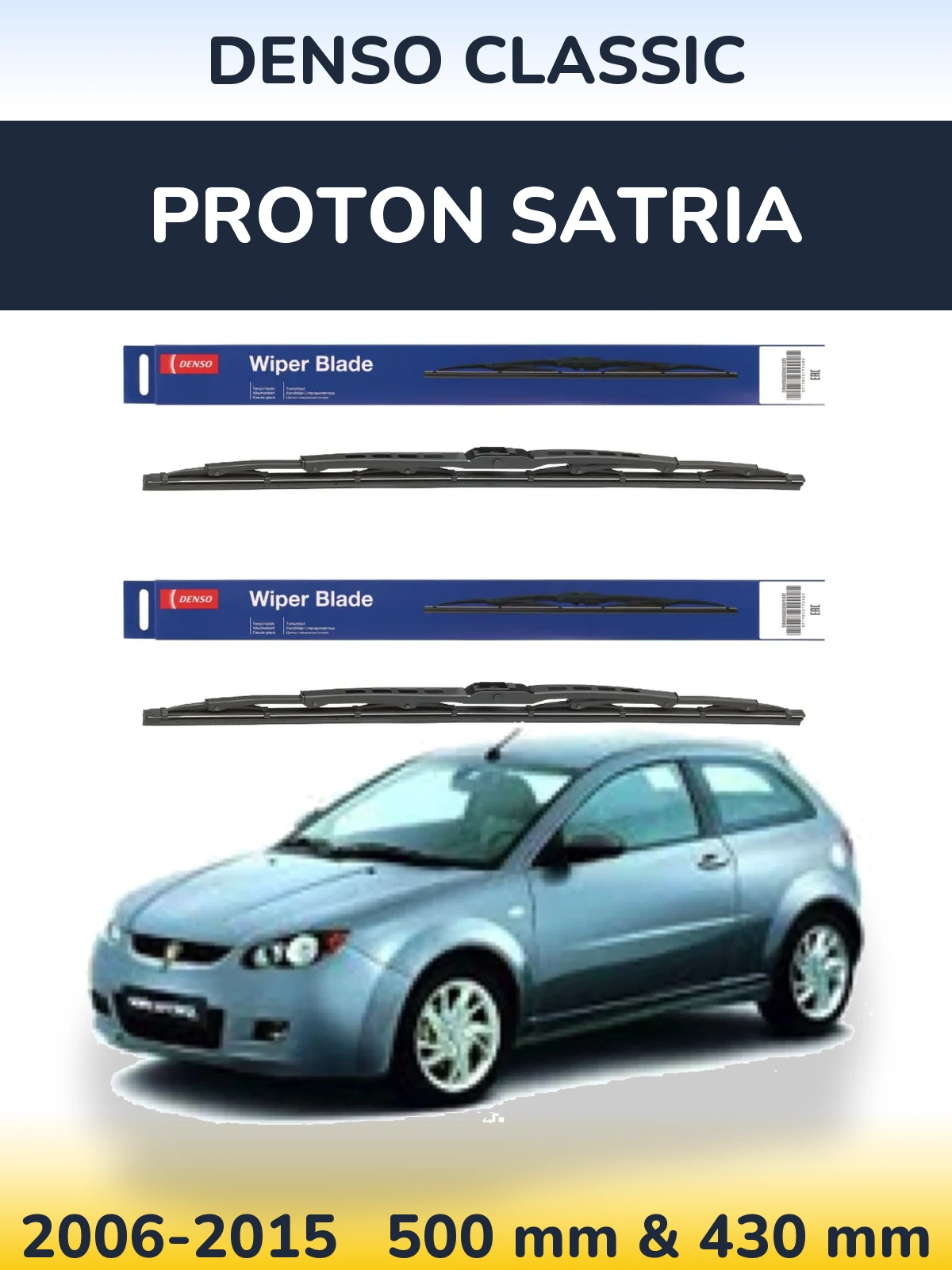 Ștergătoare Denso Classic pentru Proton Satria