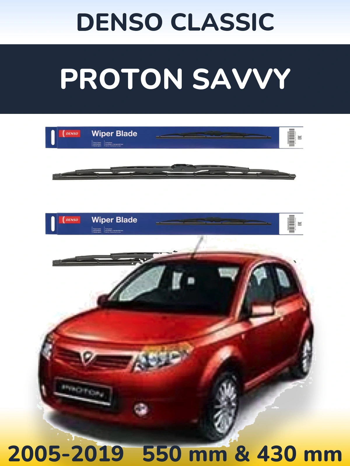 Ștergătoare Denso Classic pentru Proton Savvy