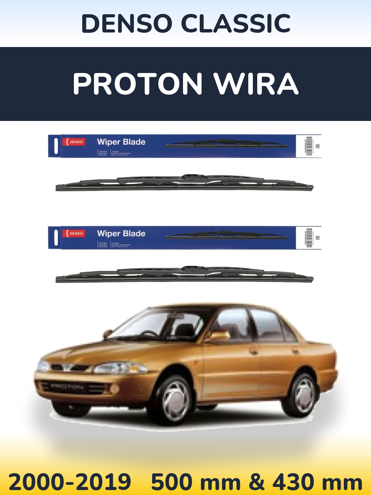 Ștergătoare Denso Classic pentru Proton Wira