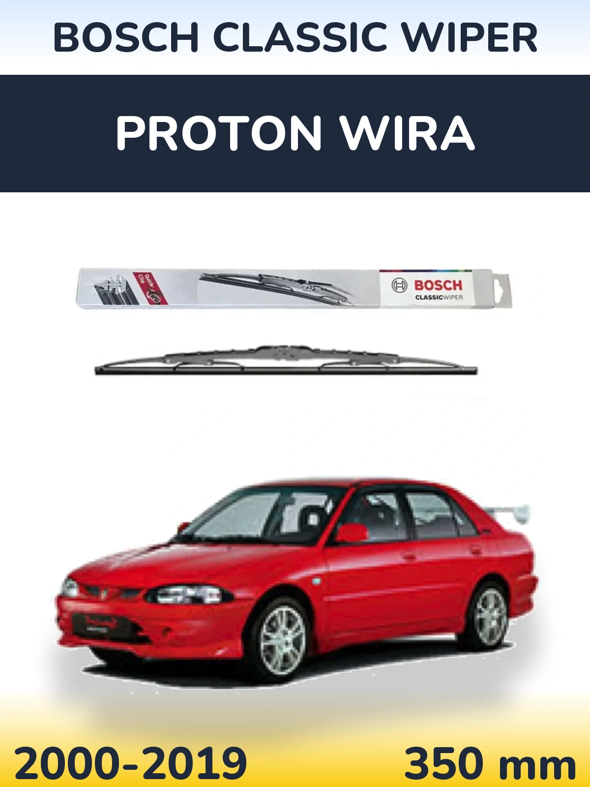 Ștergătoare BOSCH Classic Wiper pentru Proton Wira