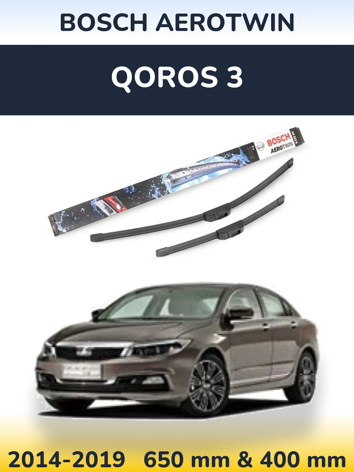 Ștergătoare BOSCH AeroTwin pentru Qoros 3