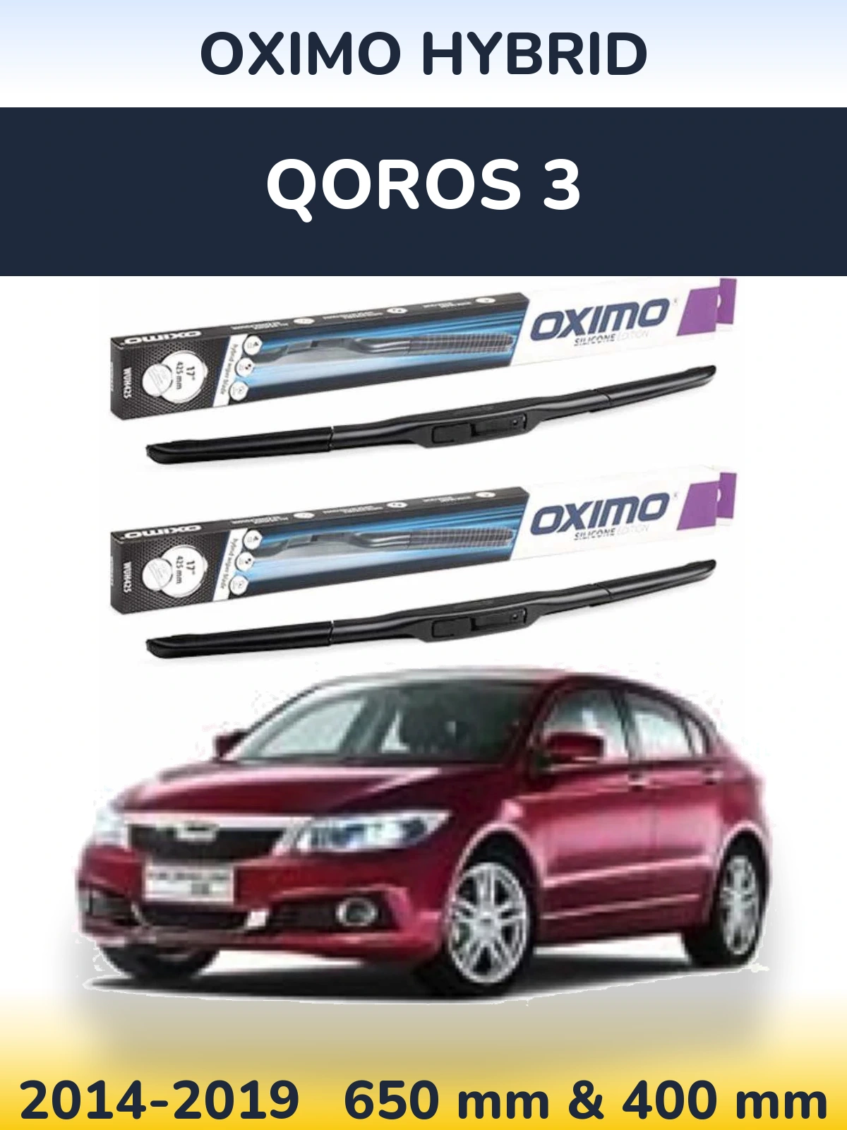 Ștergătoare Oximo Hybrid pentru Qoros 3