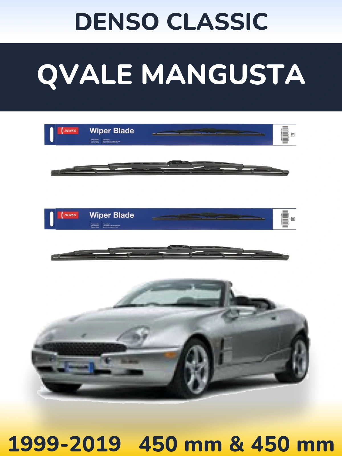 Ștergătoare Denso Classic pentru Qvale Mangusta