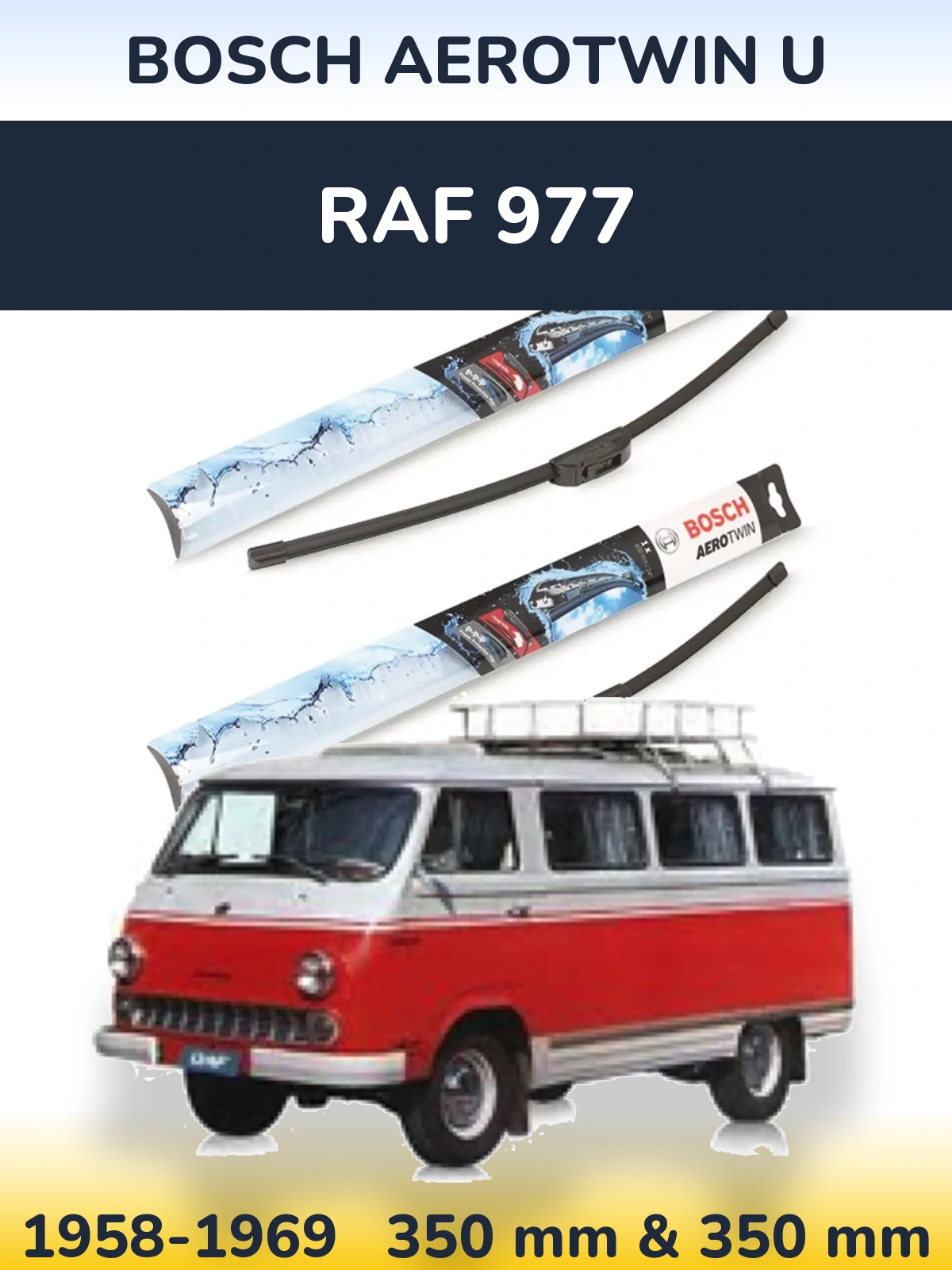 Ștergătoare BOSCH AeroTwin U pentru RAF 977