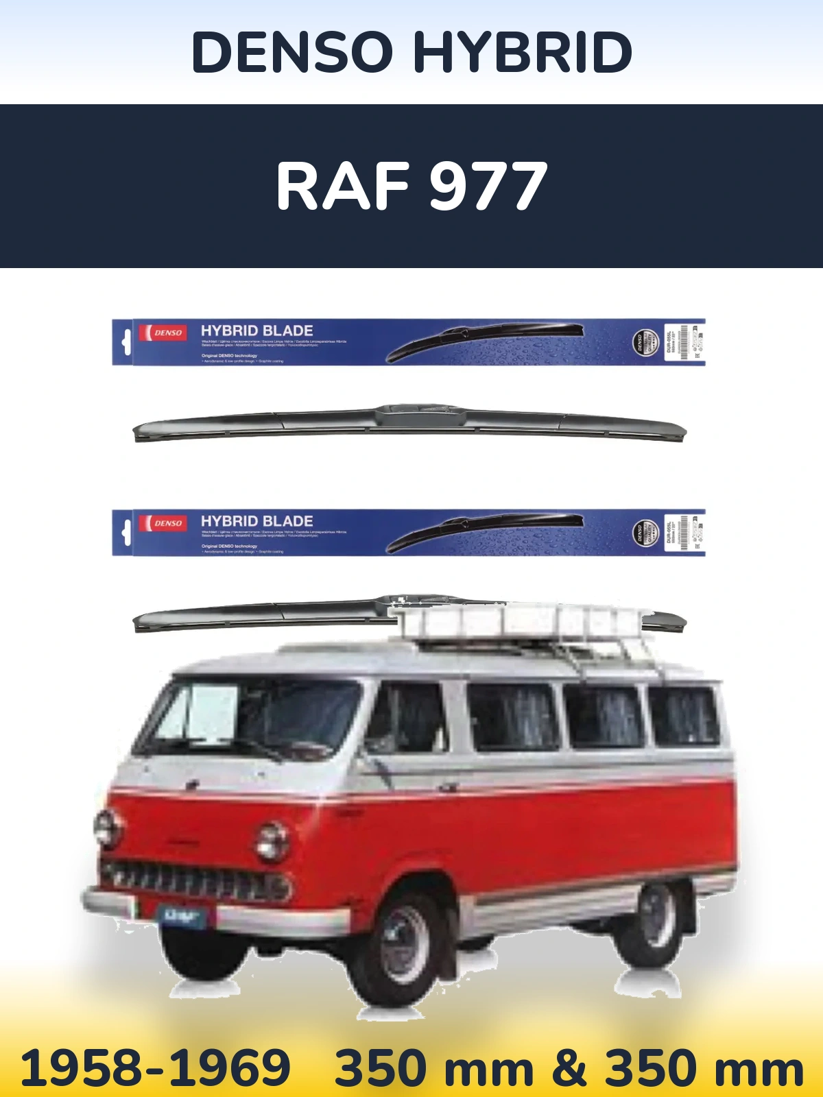 Ștergătoare Denso Hybrid pentru RAF 977