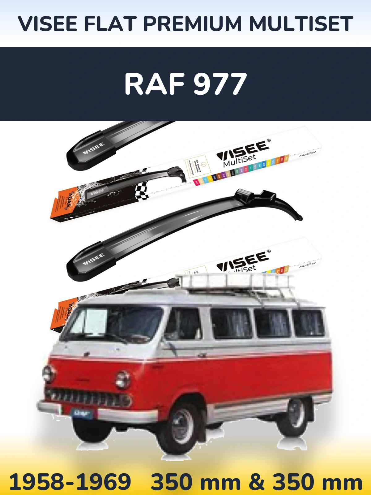 Ștergătoare VISEE FLAT PREMIUM MultiSet pentru RAF 977