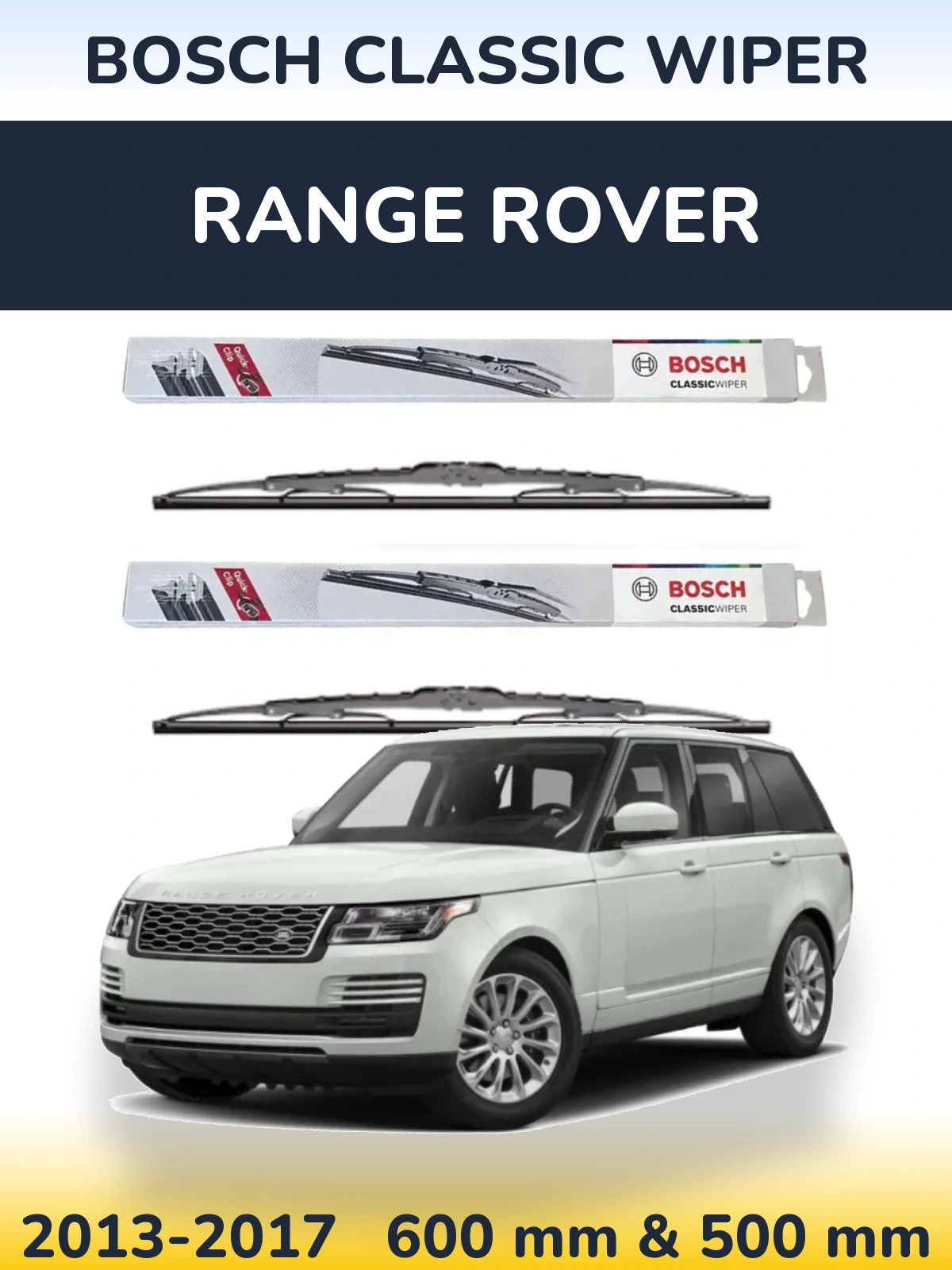Ștergătoare BOSCH Classic Wiper pentru Range Rover 