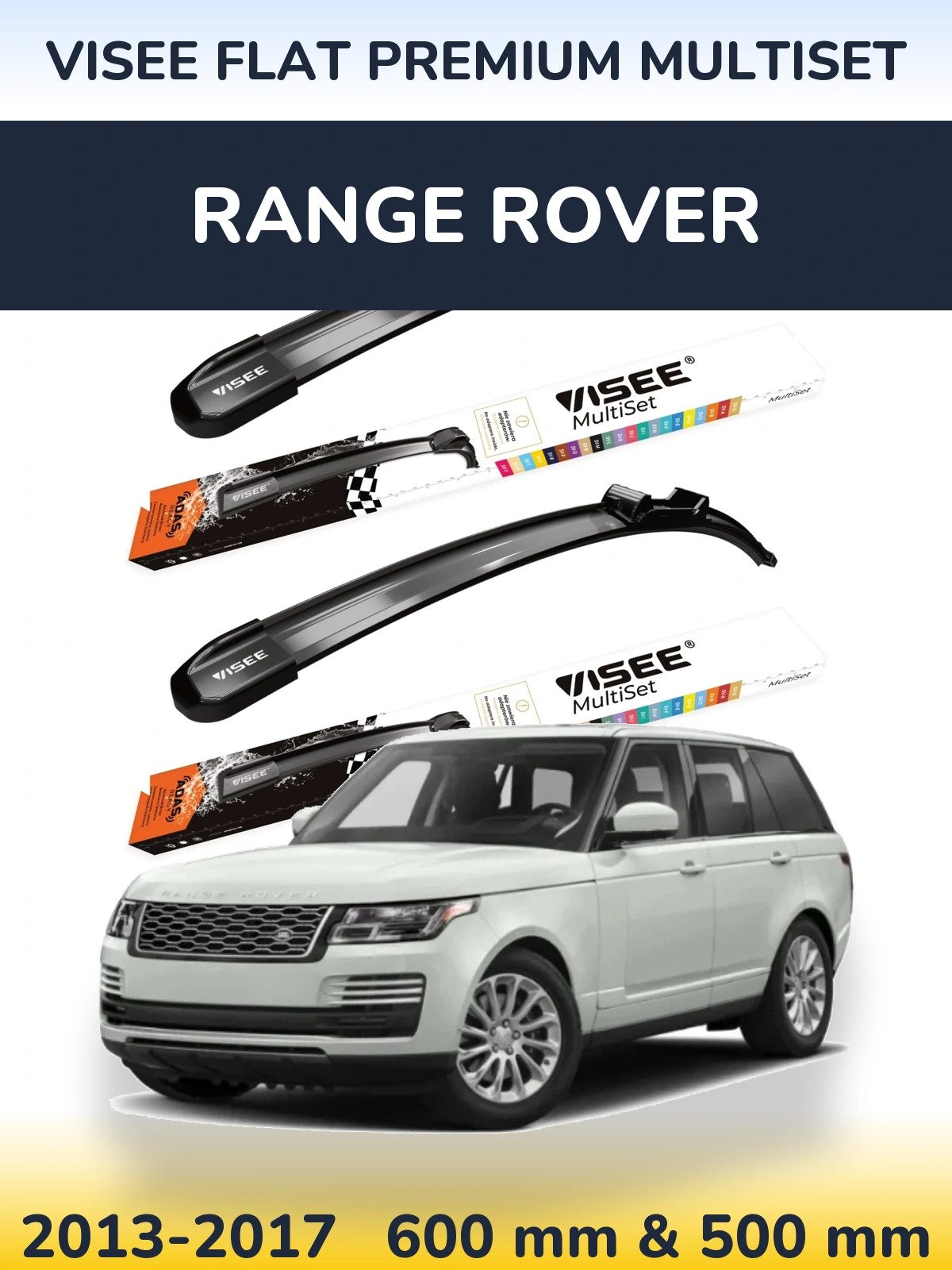 Ștergătoare VISEE FLAT PREMIUM MultiSet pentru Range Rover 