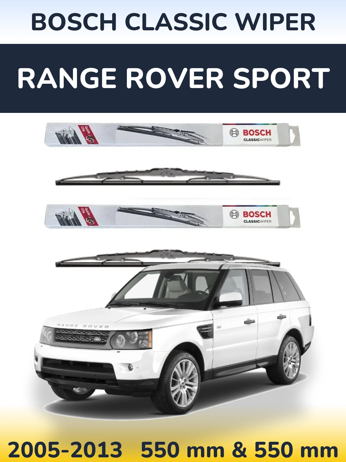 Ștergătoare BOSCH Classic Wiper pentru Range Rover Sport