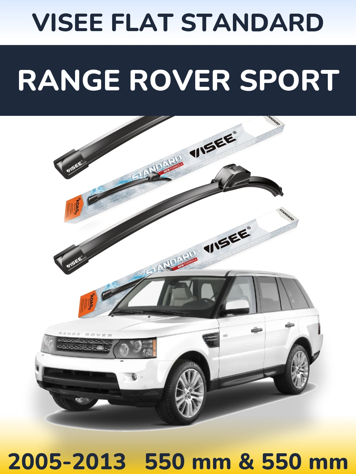Ștergătoare VISEE FLAT STANDARD pentru Range Rover Sport