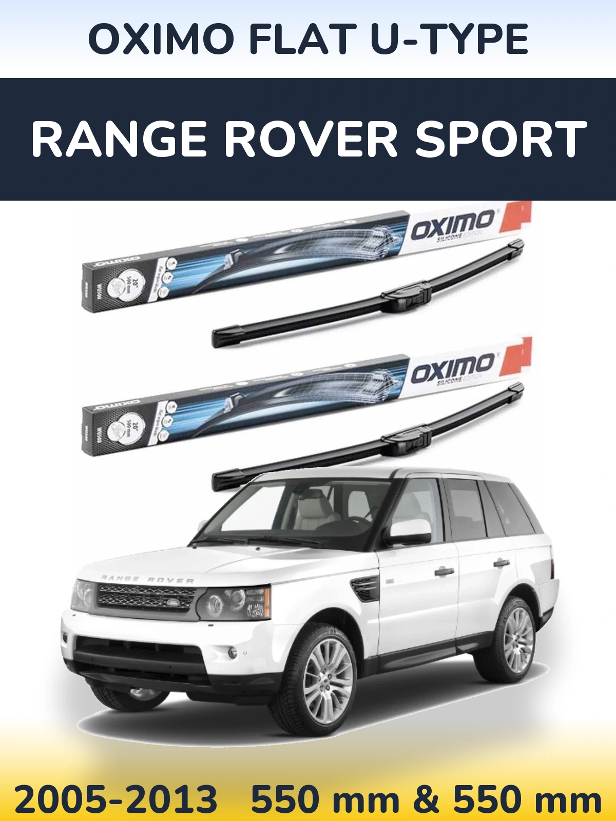 Ștergătoare Oximo Flat U-type pentru Range Rover Sport